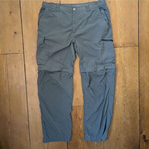 Columbia Omni Shade Pants Dual Shorts Zip Off Convertible Outdoor Mens 38x32